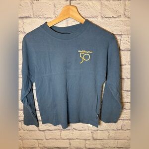 Walt Disney World 50th Anniversary blue Spirit Jersey youth size large‎ 10/12